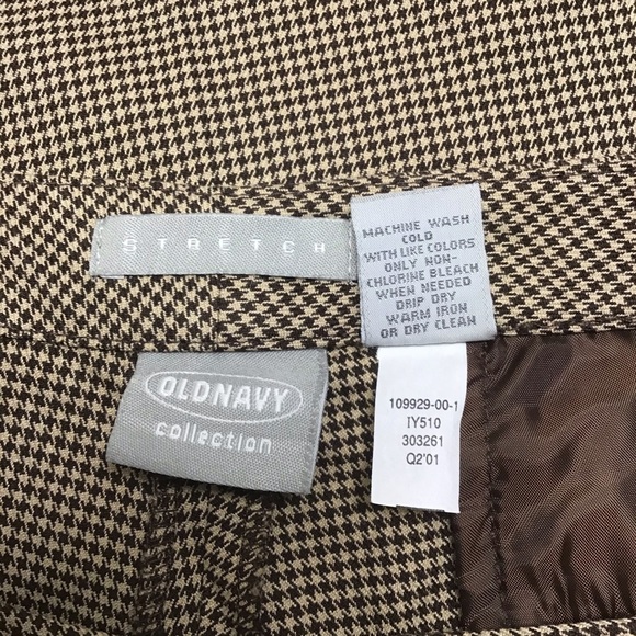 Old Navy Brown and Tan Checkered Dress Pants - Size 18 - Picture 5 of 5